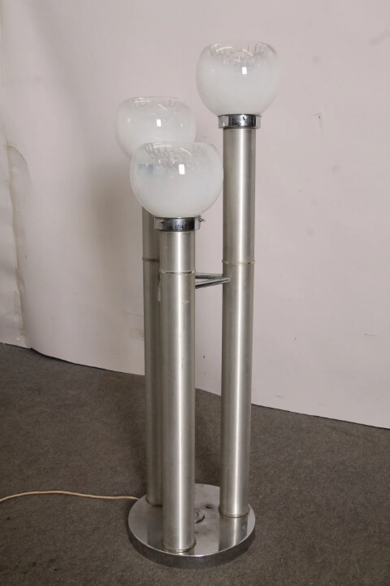 Lampada da terra in vetro di Murano di Mazzega, anni '70 1246897