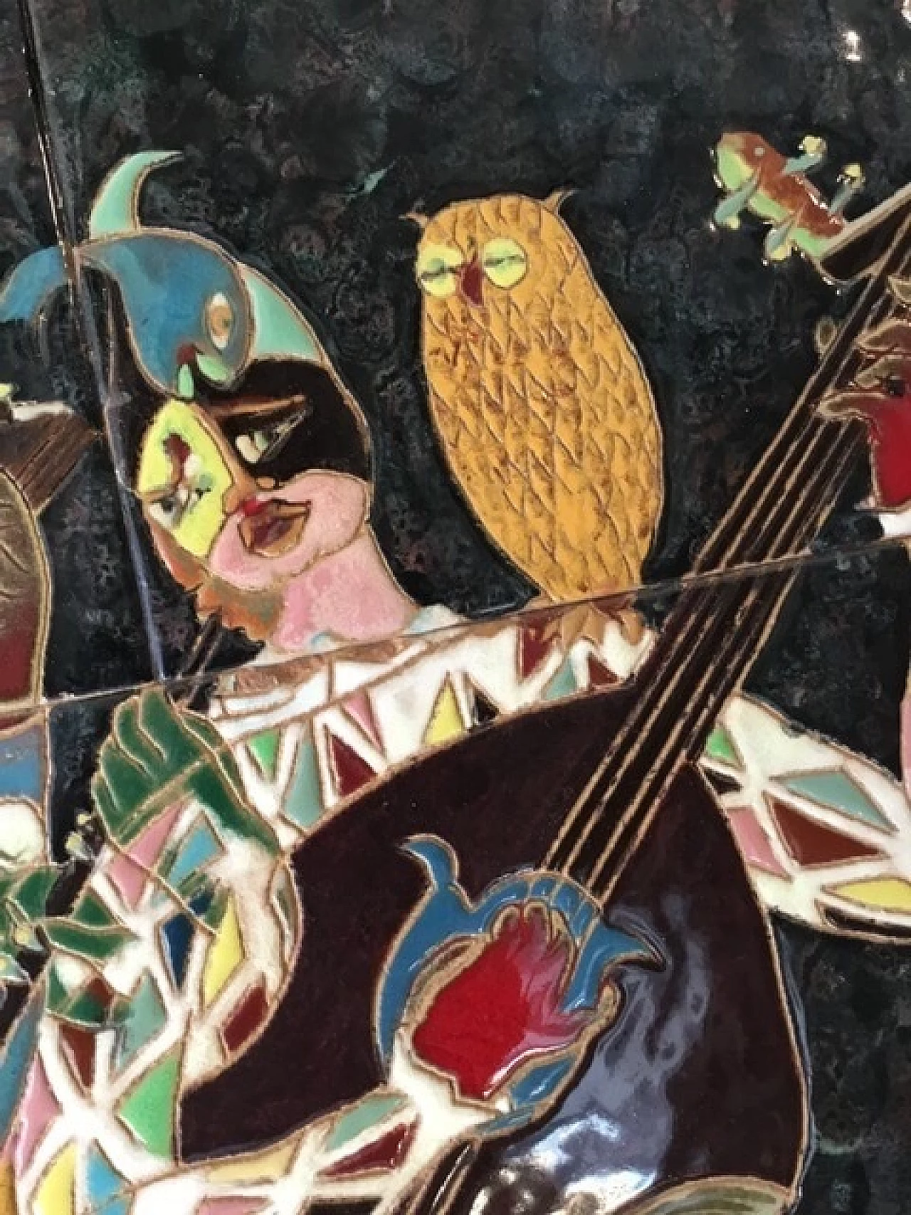 Decorative panel with Harlequin, 1940s 1246955