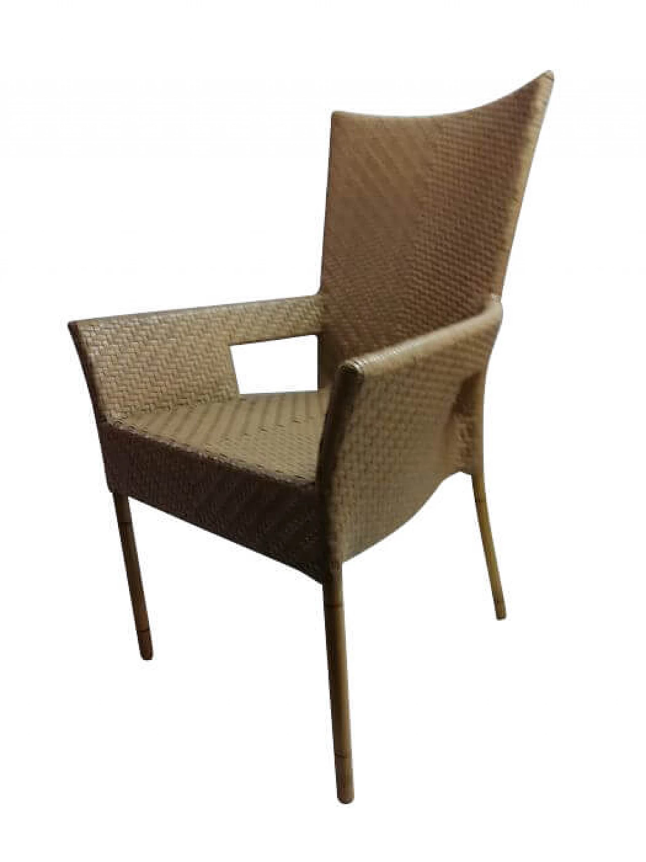 Poltroncina in rattan sintetico di Schönhuber Franchi, anni 2000 1247047