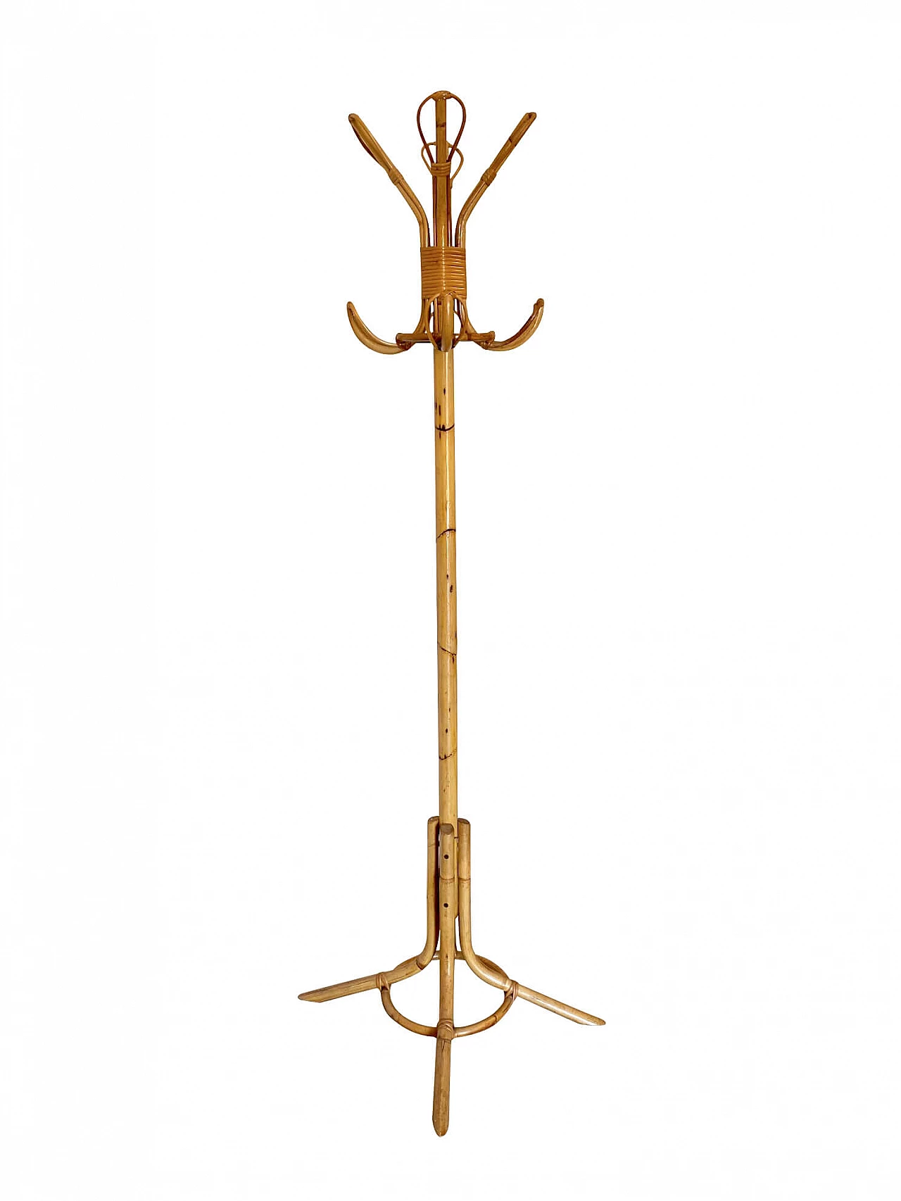 Bamboo coat stand, 70s 1247062
