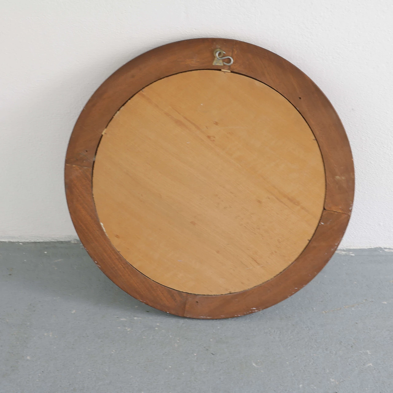 Specchio con cornice in legno, anni '70 1247222