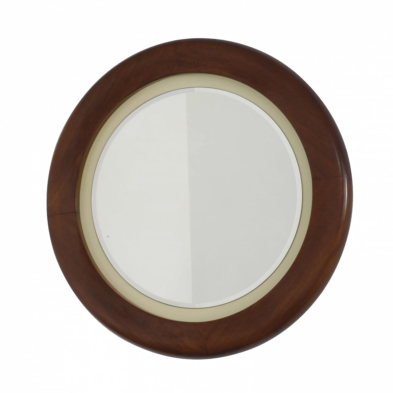 Mirror with wooden frame, 70s 1247696