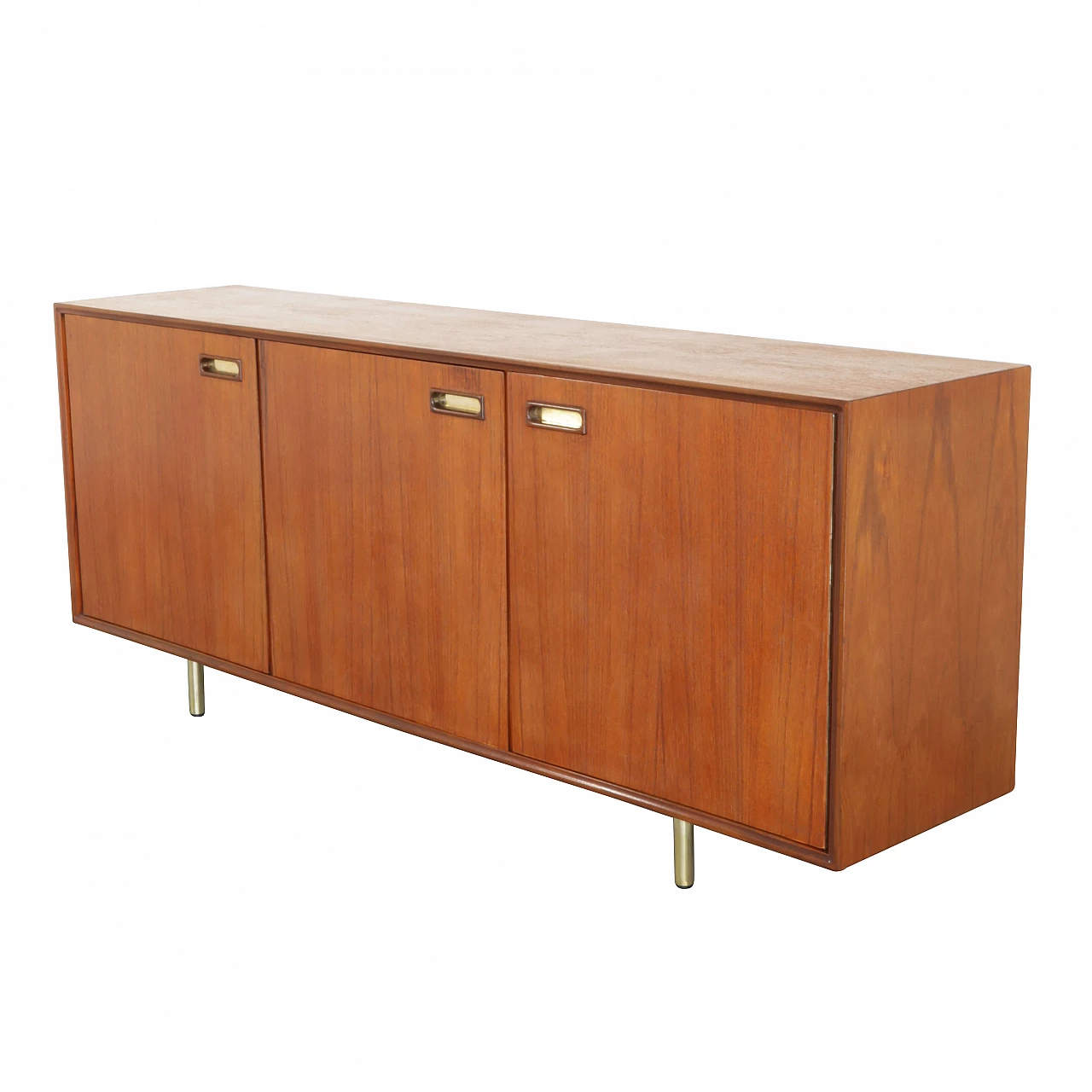 Sideboard in teak and brass, 60s 1247726