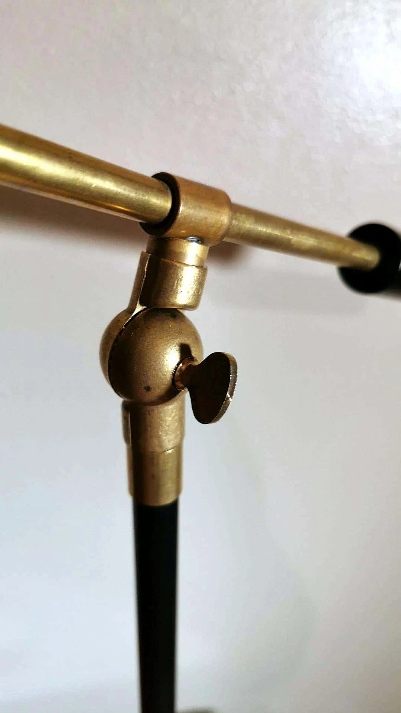 Diabolo by Stilnovo style table lamp in brass with base in Carrara marble, 60s 1247980