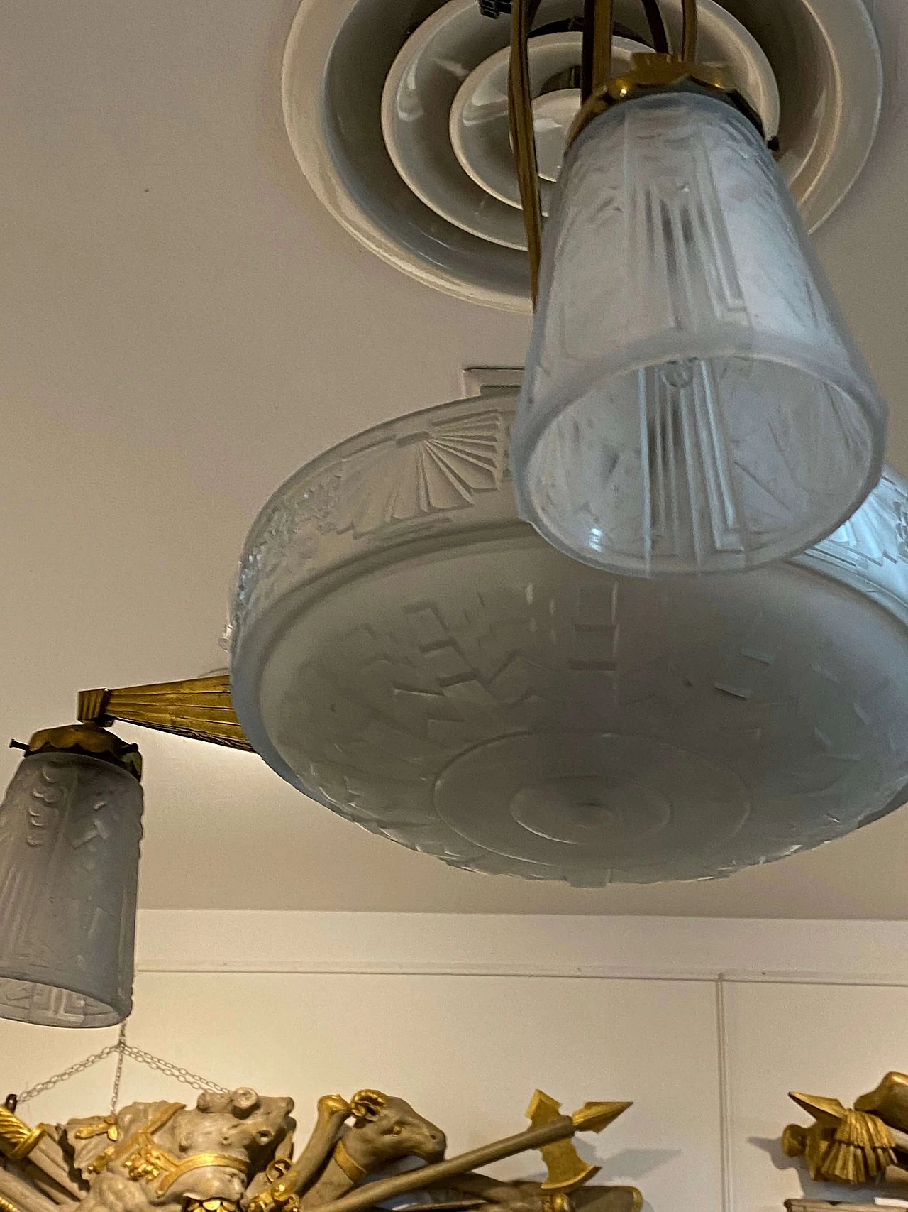 Lampadario Art Deco francese, anni ‘30 1248449