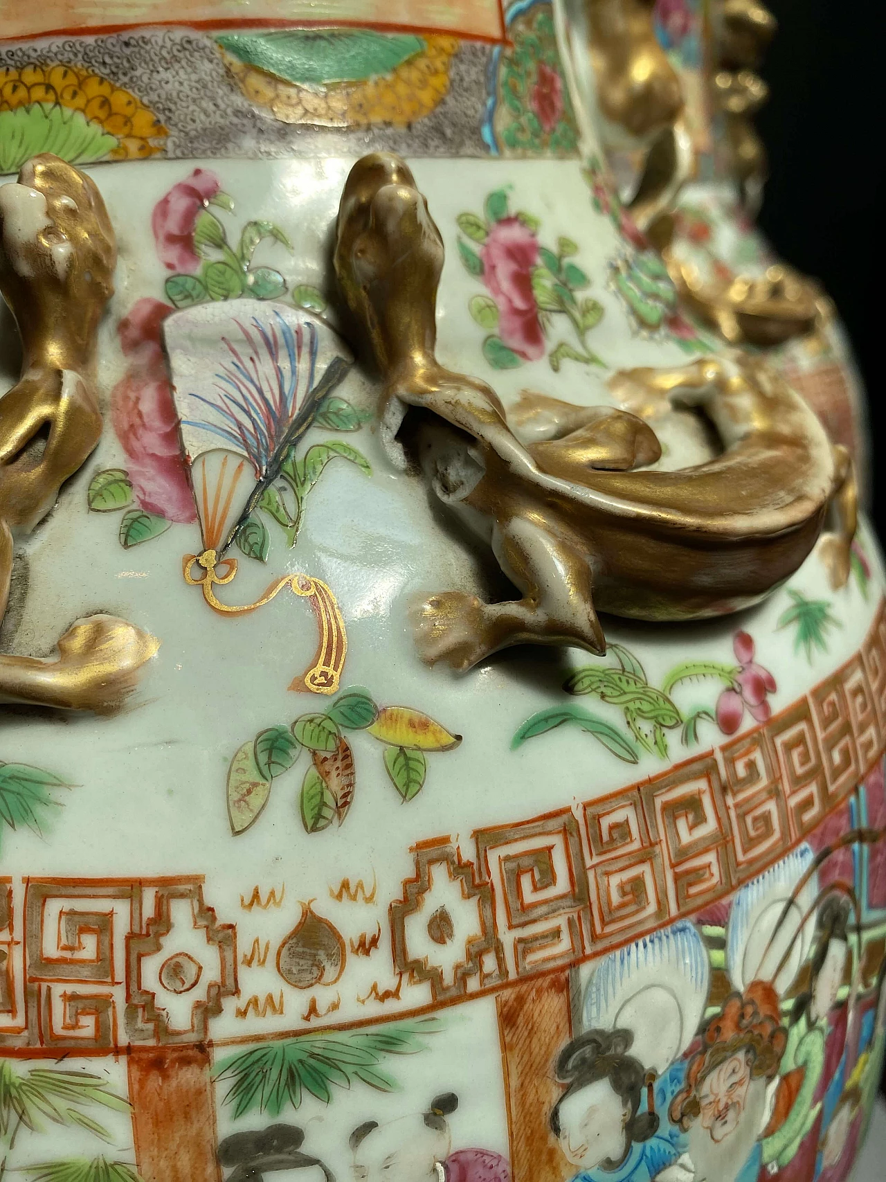 Pair of big chinese ceramic vases Canton, end of 1800 1248520
