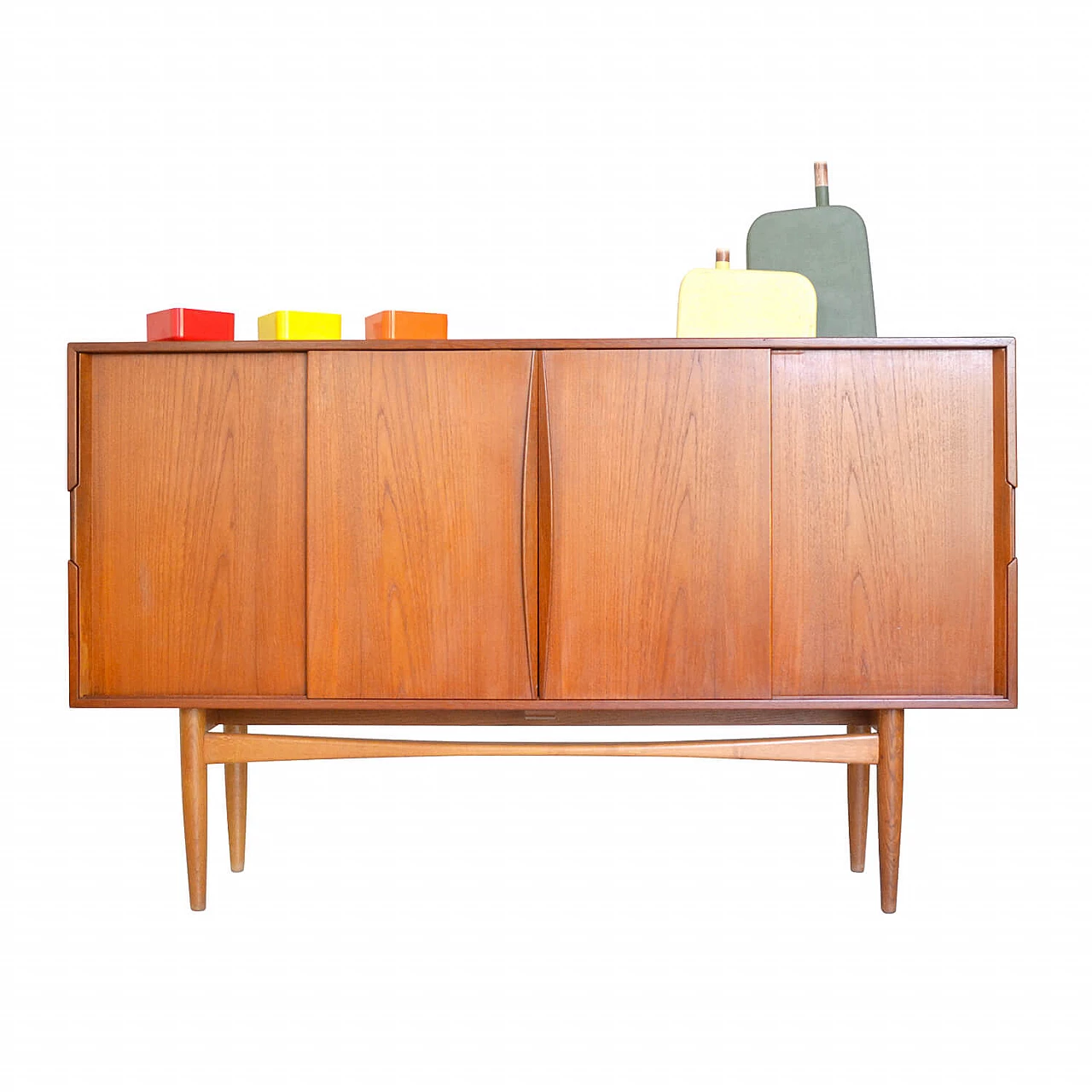 Credenza danese in teak e quercia, anni '50 1248571