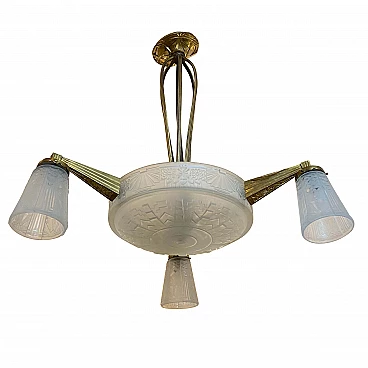 Lampadario Art Deco francese, anni ‘30