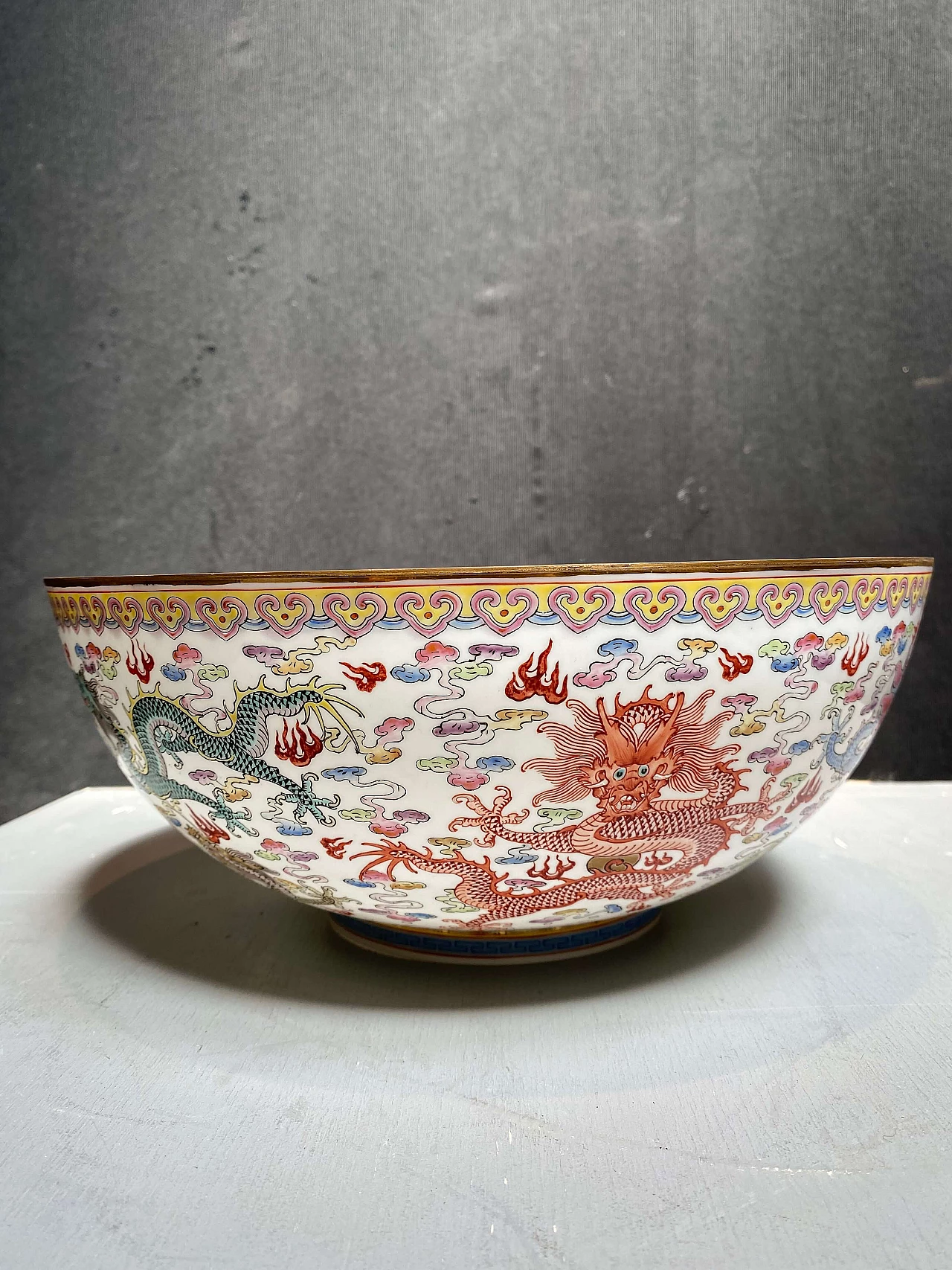 Chinese eggshell glass bowl, early 20th century 1248645