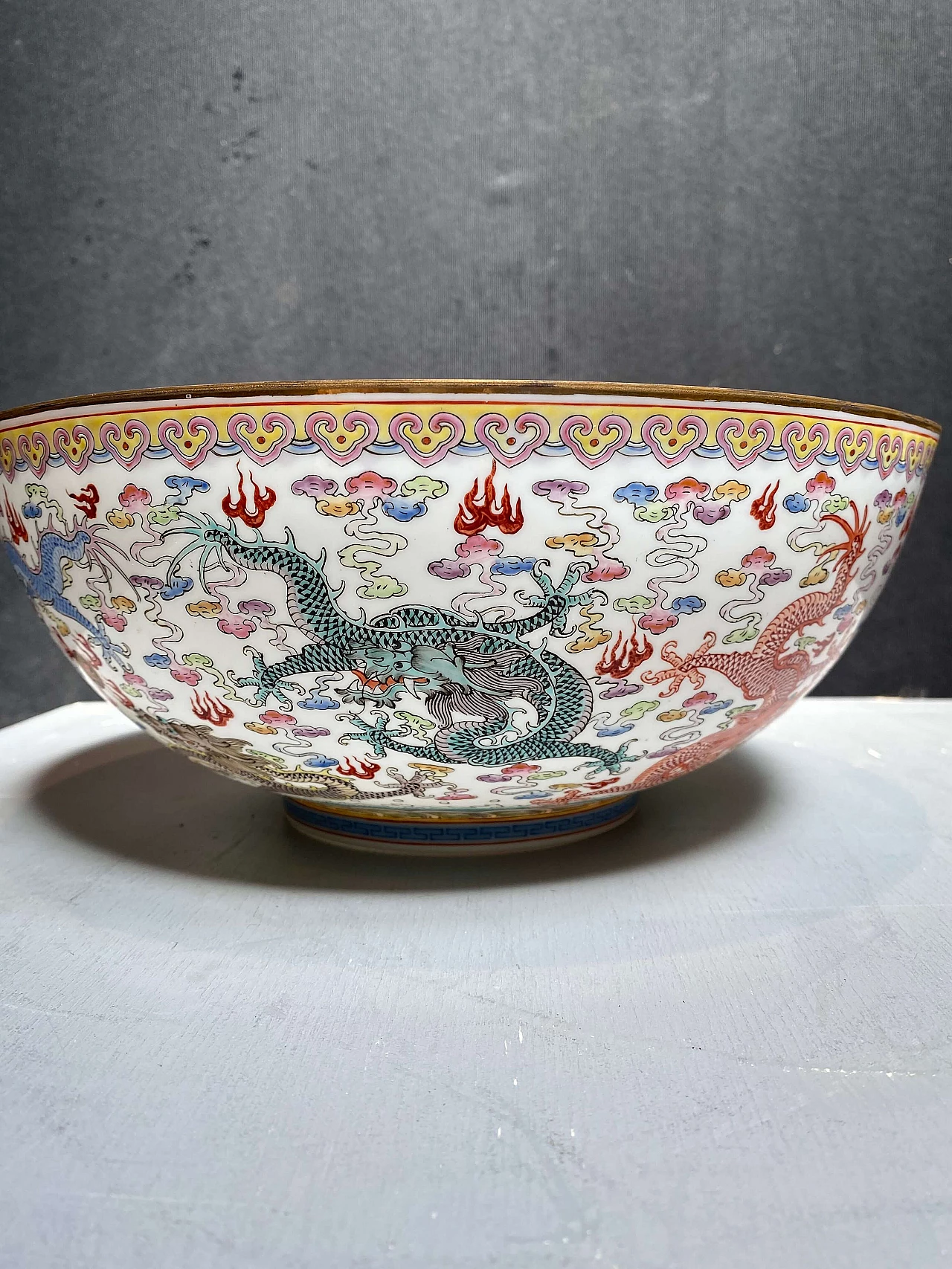 Chinese eggshell glass bowl, early 20th century 1248646