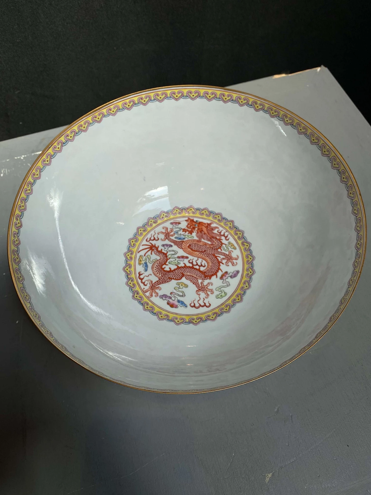 Chinese eggshell glass bowl, early 20th century 1248649