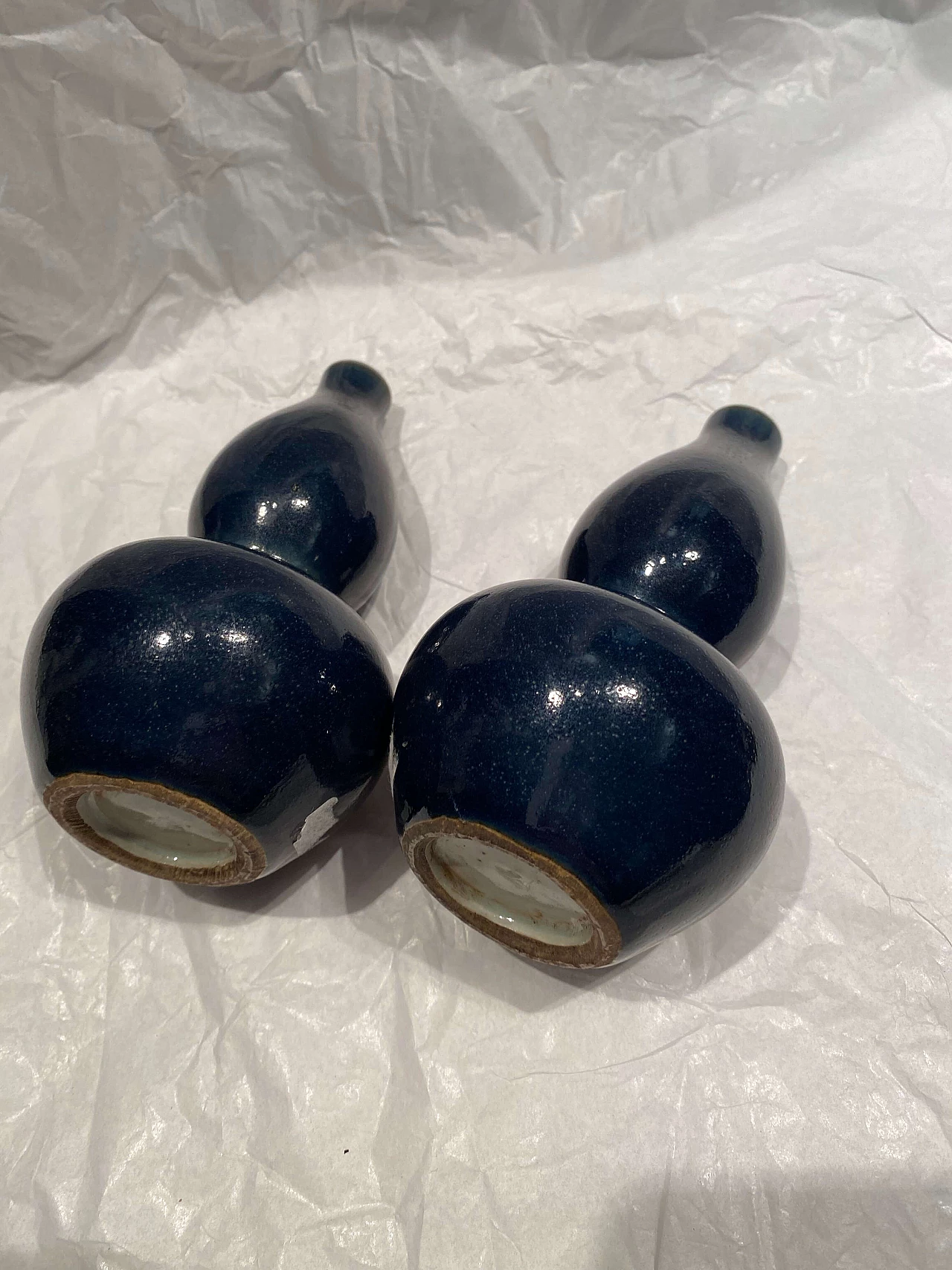 Coppia di vasi orientali in ceramica smaltata 1249077