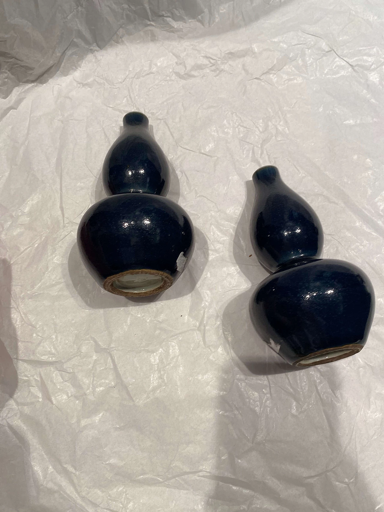 Coppia di vasi orientali in ceramica smaltata 1249078