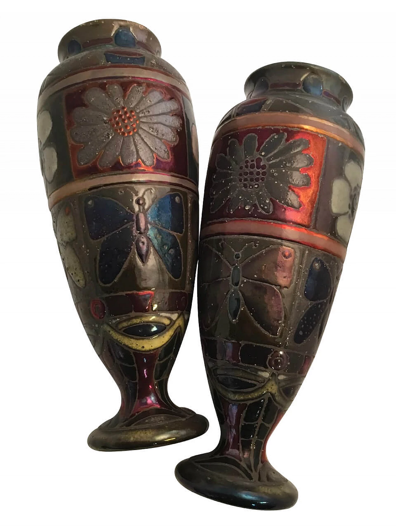 Coppia di vasi in ceramica di Dominique Zumbo, anni '20 1249246