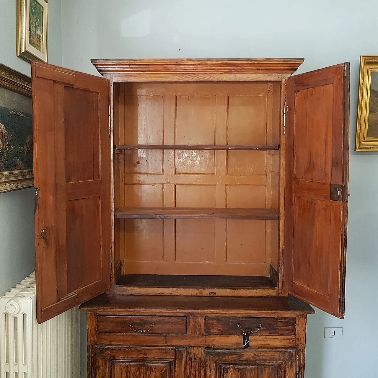 Double body sideboard in lacquered softwood, late 18th century 1249290