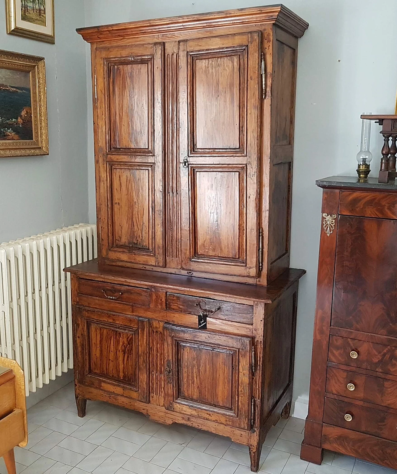 Double body sideboard in lacquered softwood, late 18th century 1249302