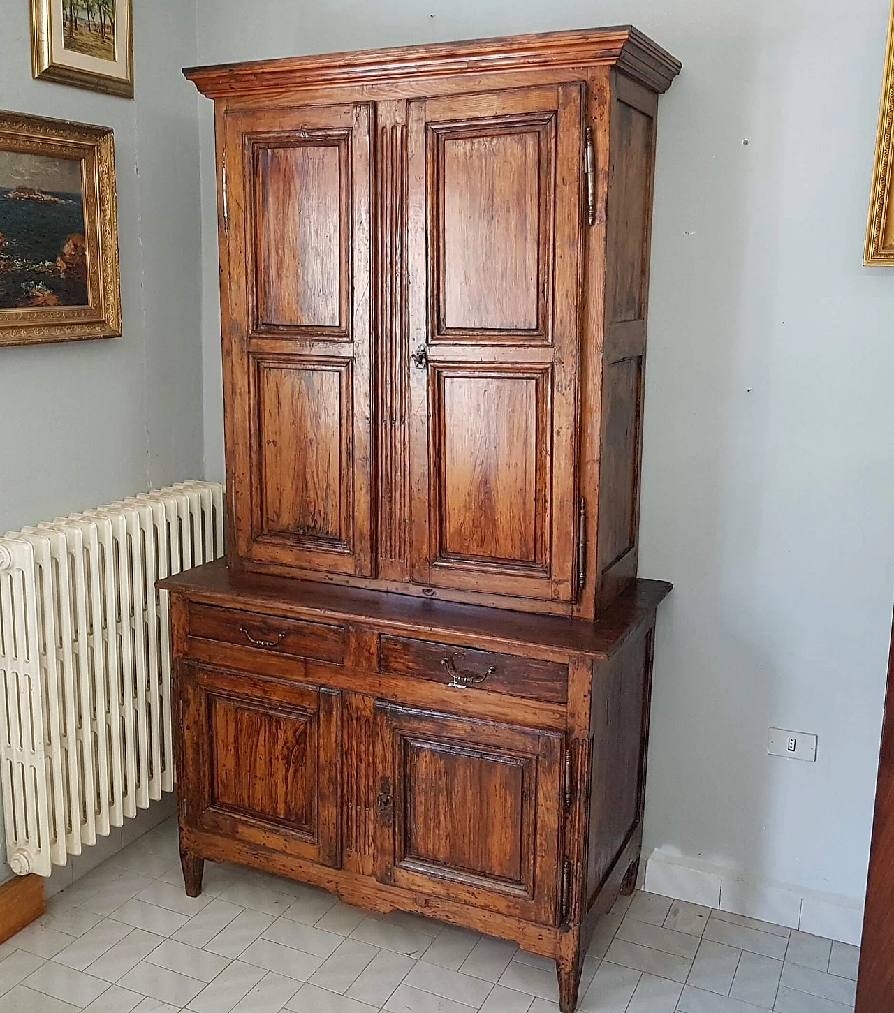 Double body sideboard in lacquered softwood, late 18th century 1249303