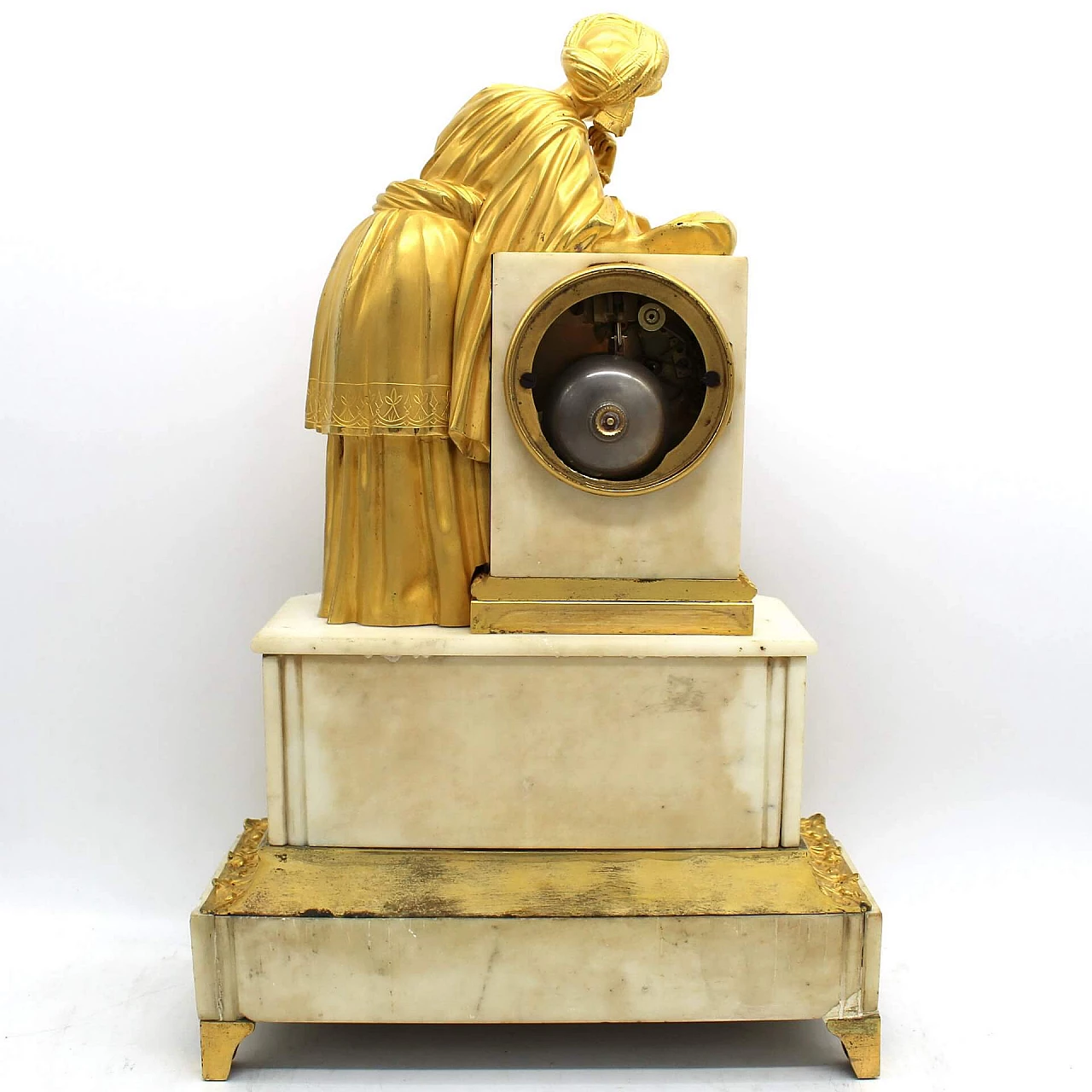 Louis Philippe clock in gilt bronze and marble, 19th century 1249446