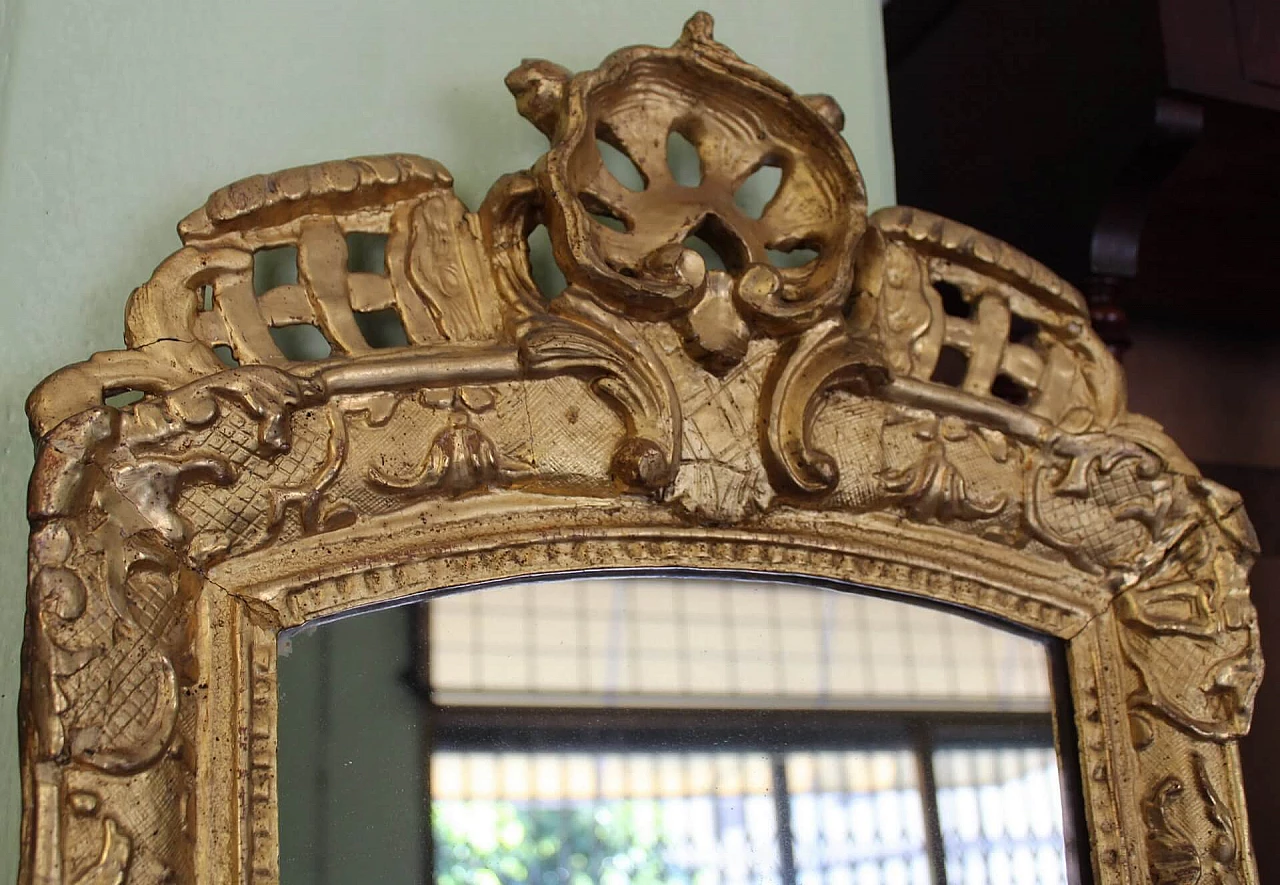 Specchiera Luigi XV in legno dorato, '700 1249457