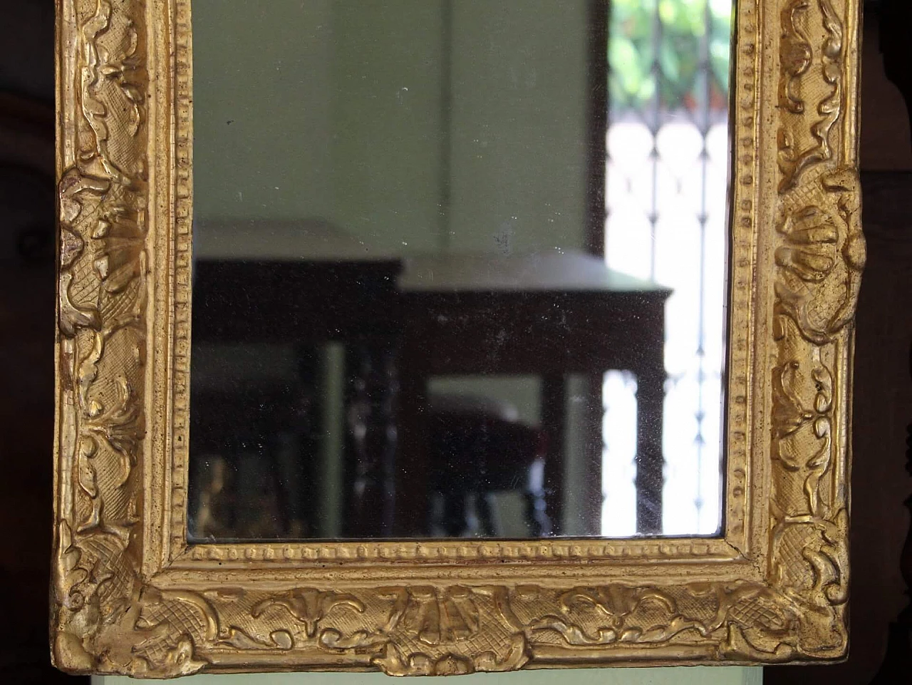 Specchiera Luigi XV in legno dorato, '700 1249458
