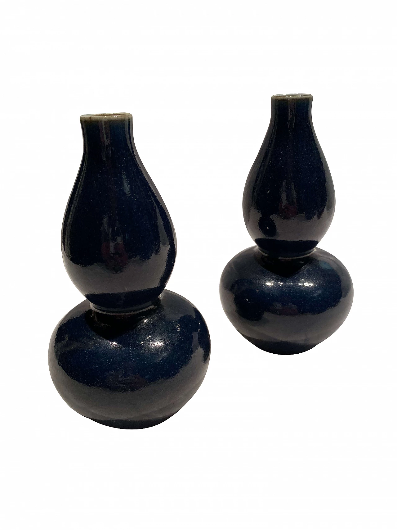 Coppia di vasi orientali in ceramica smaltata 1249511