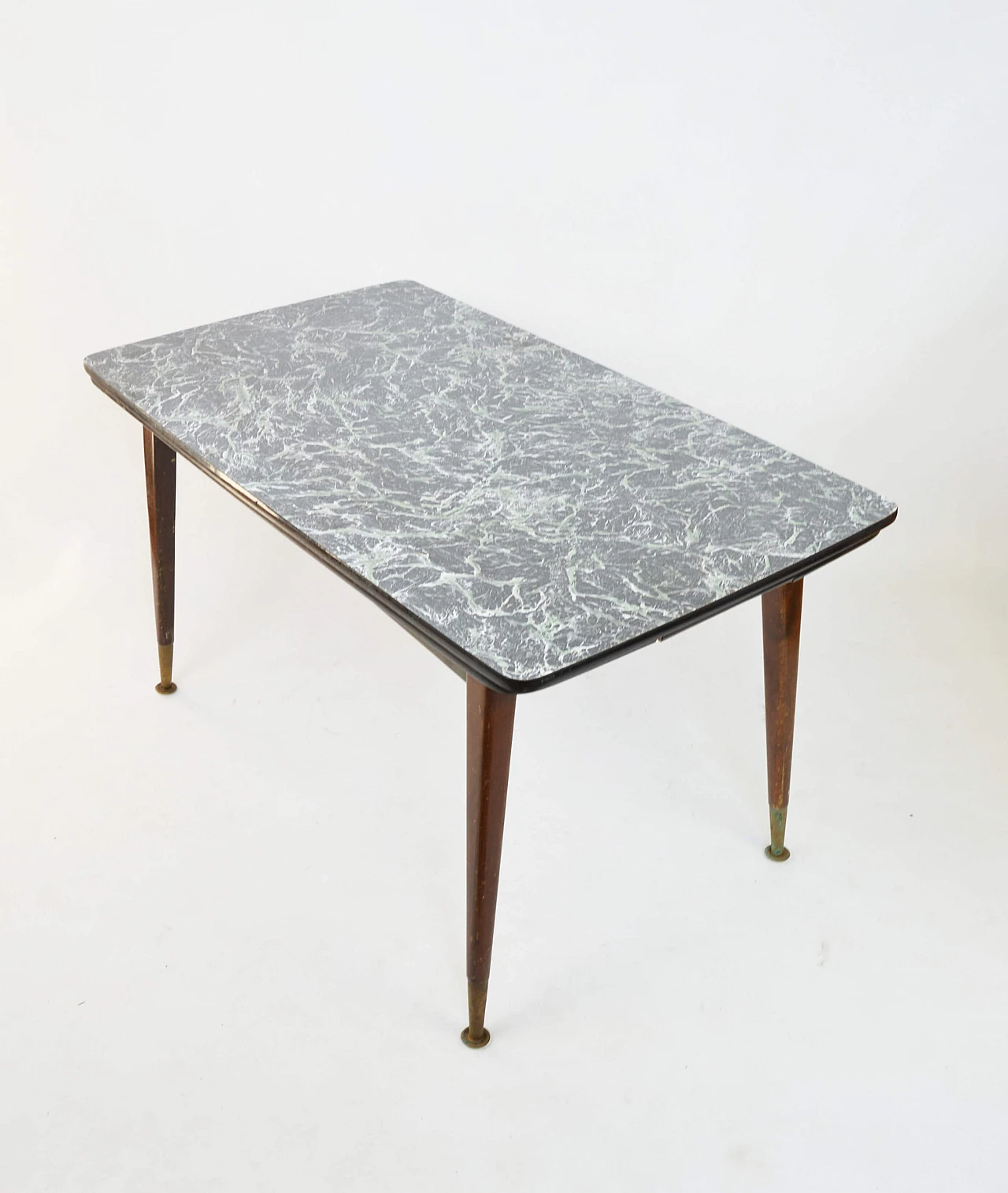 Dining table with marble effect top, 60s 1249585