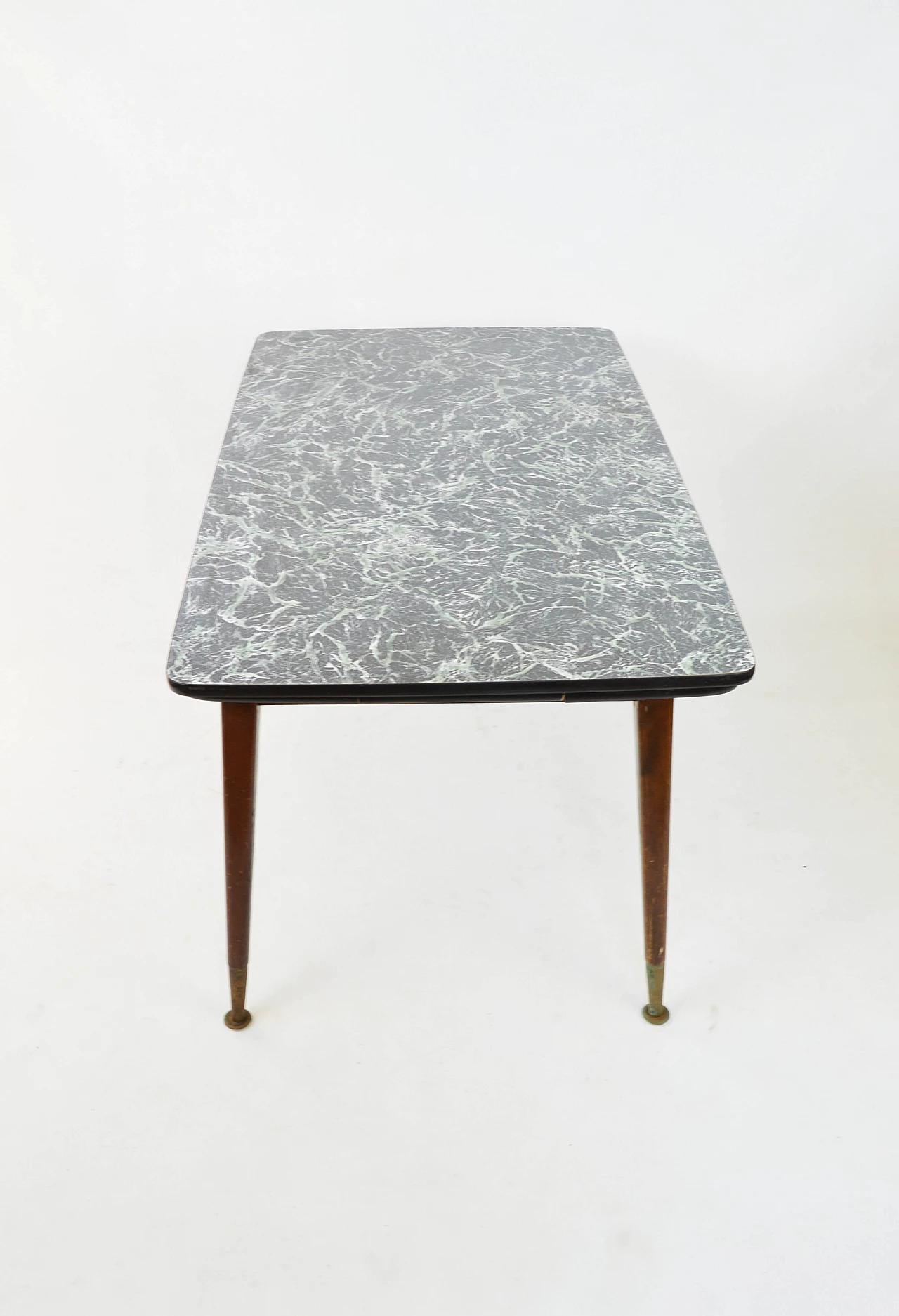 Dining table with marble effect top, 60s 1249586