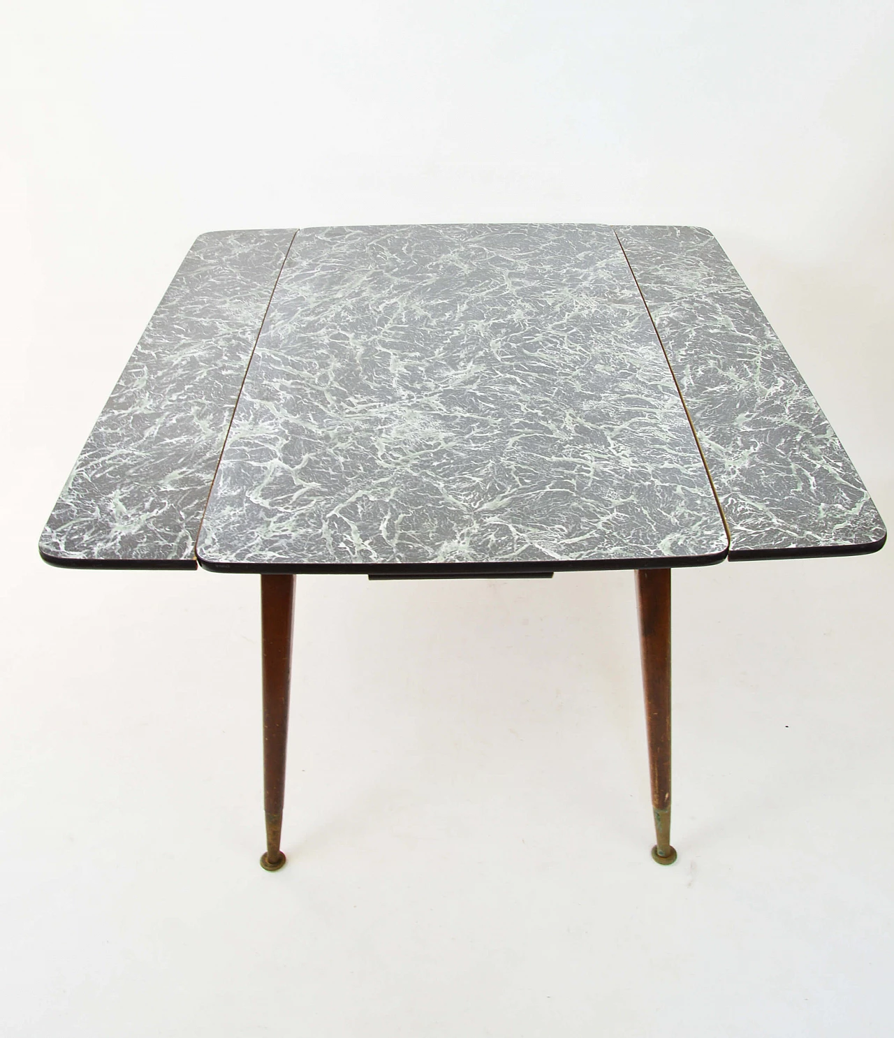 Dining table with marble effect top, 60s 1249588