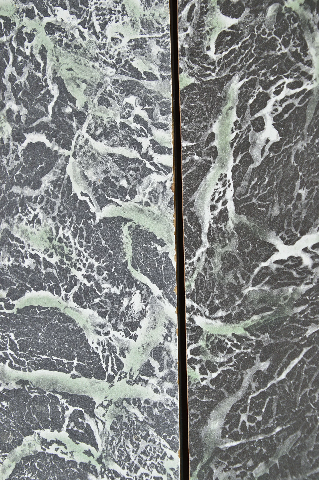 Dining table with marble effect top, 60s 1249589