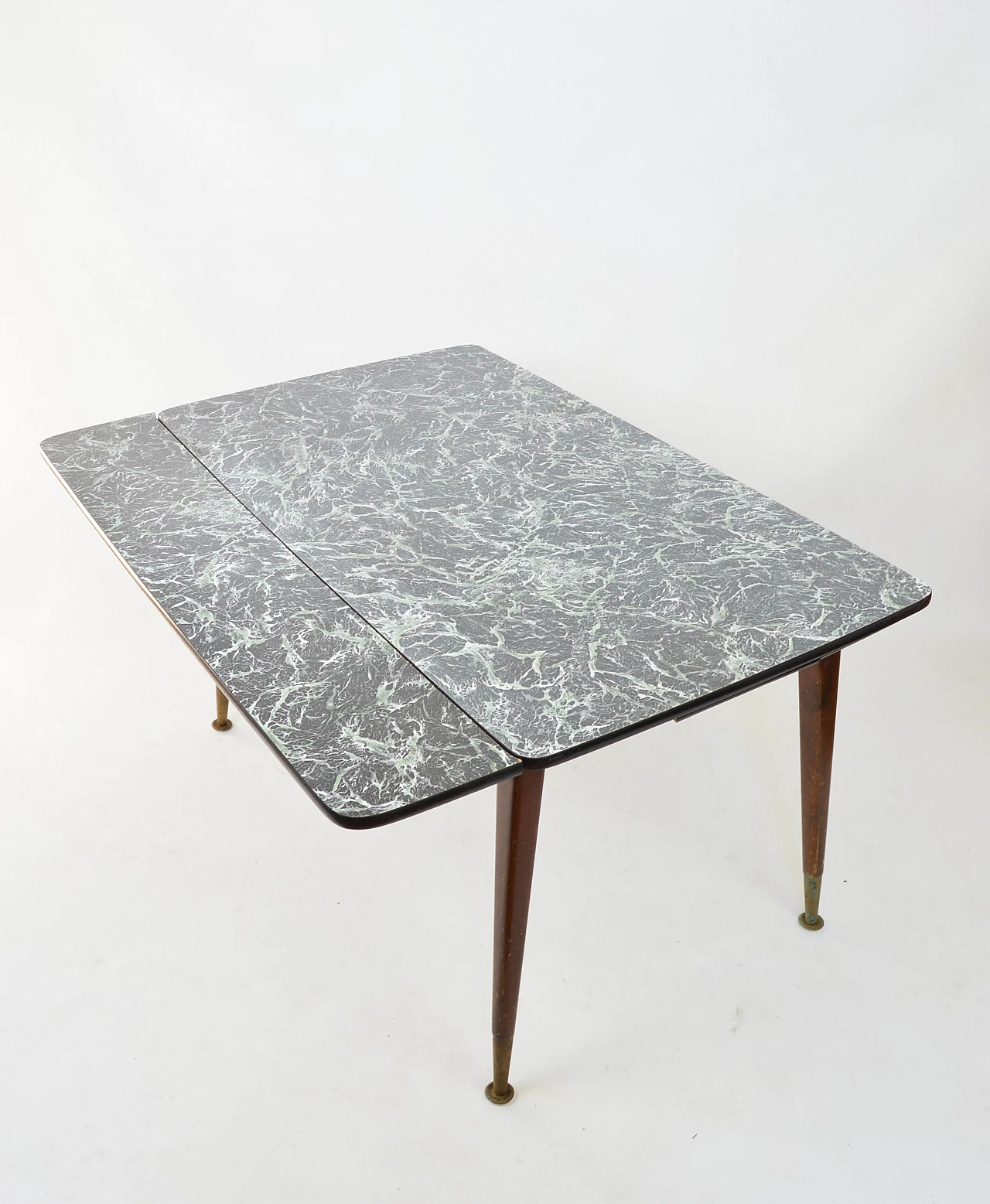 Dining table with marble effect top, 60s 1249591