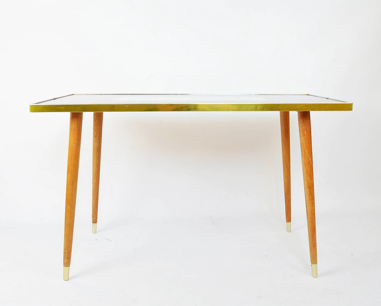 Table with decorated glass top, 1960s 1249598