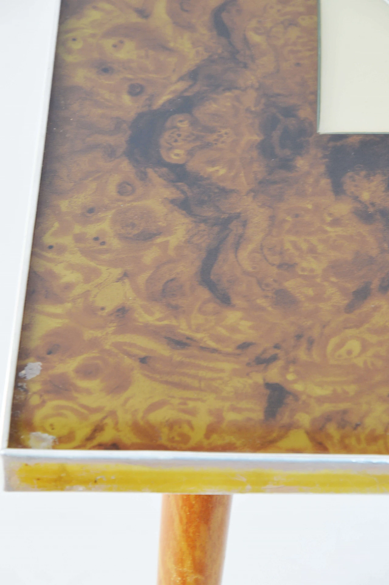 Table with decorated glass top, 1960s 1249603