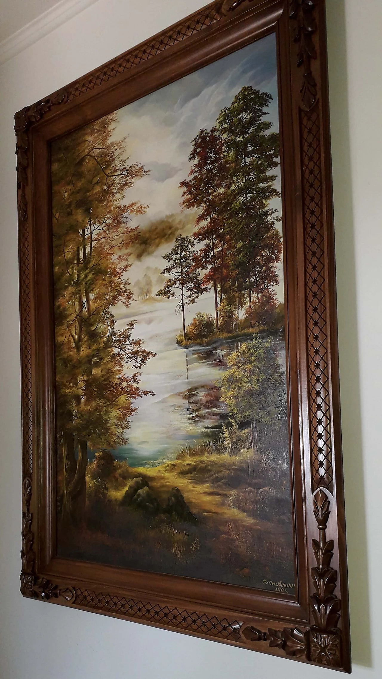 Landscape oil on canvas by Sosnovskaya Natalia, 1995 1249700