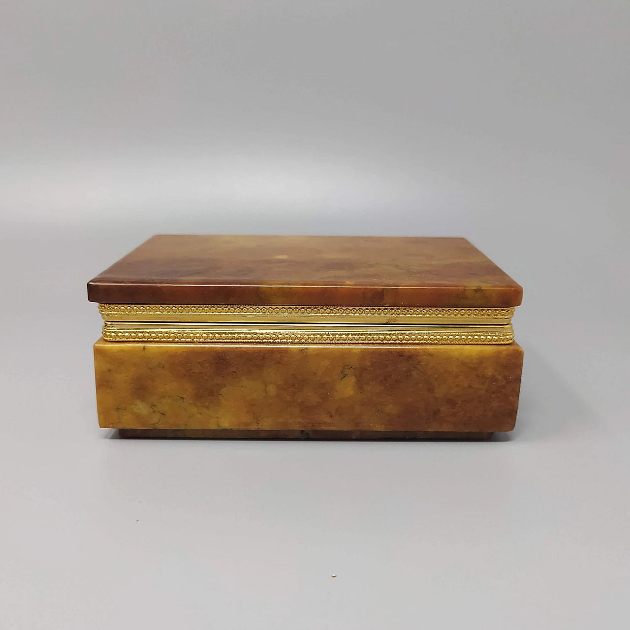 Brown alabaster smoking set by Romano Bianchi, 60s 1249856