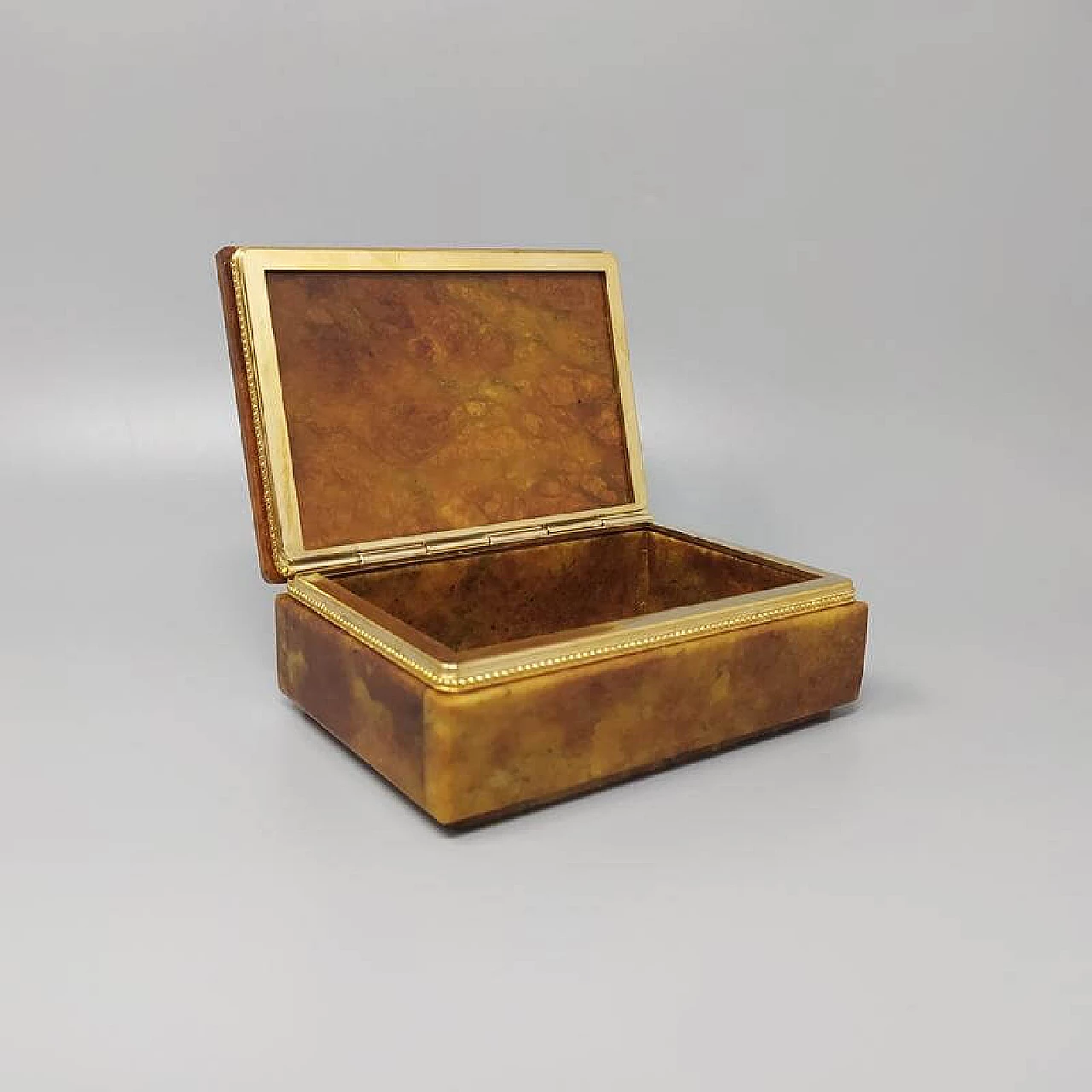 Brown alabaster smoking set by Romano Bianchi, 60s 1249857