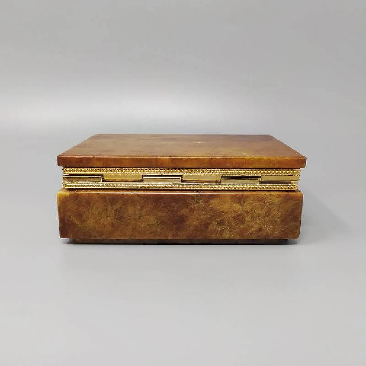 Brown alabaster smoking set by Romano Bianchi, 60s 1249859