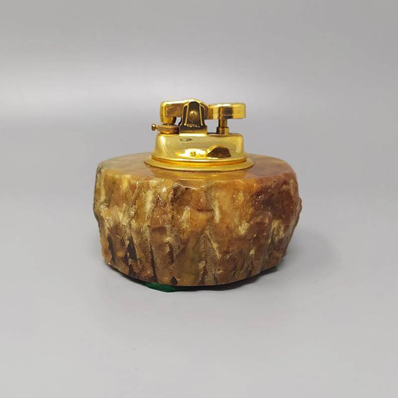 Brown alabaster smoking set by Romano Bianchi, 60s 1249861