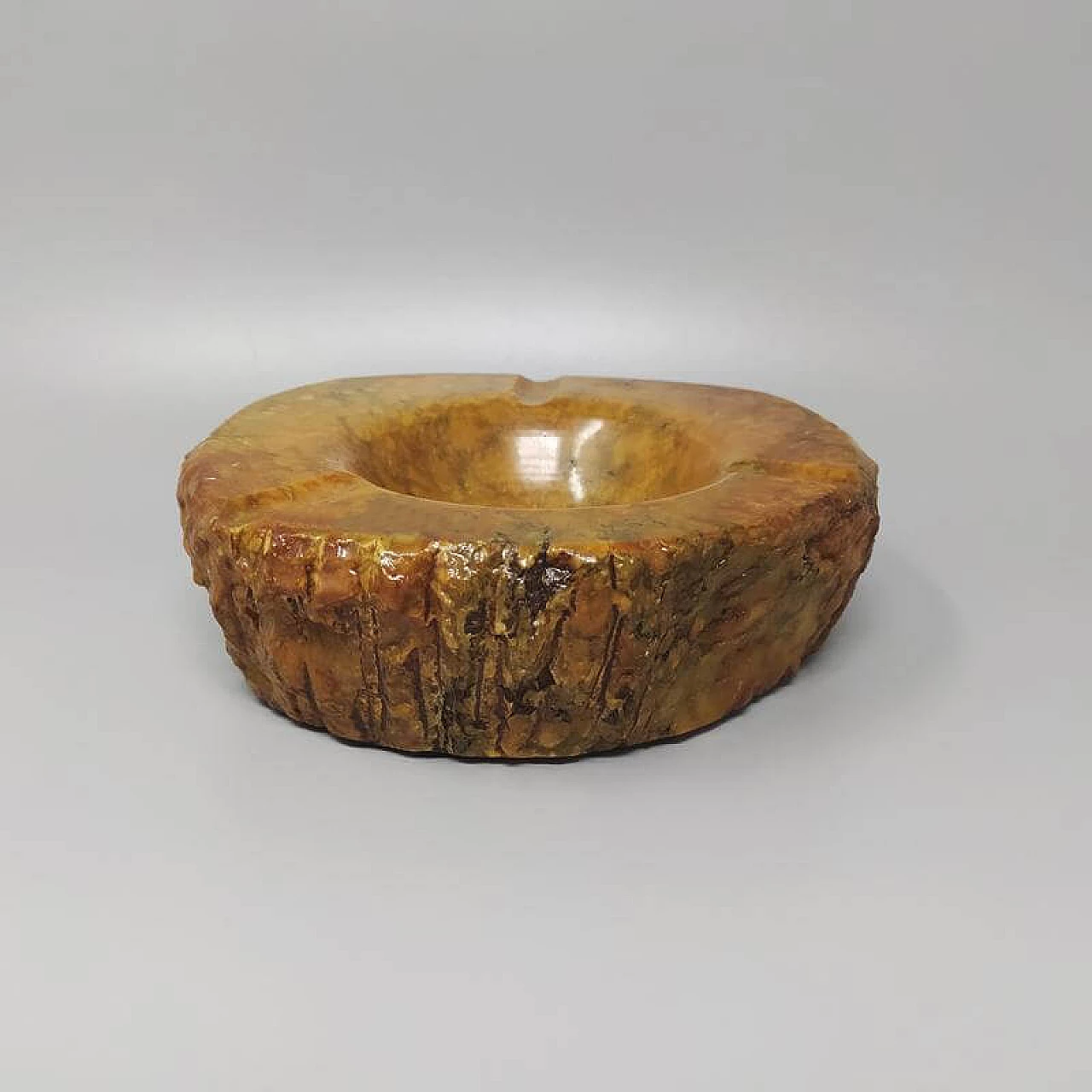 Brown alabaster smoking set by Romano Bianchi, 60s 1249862