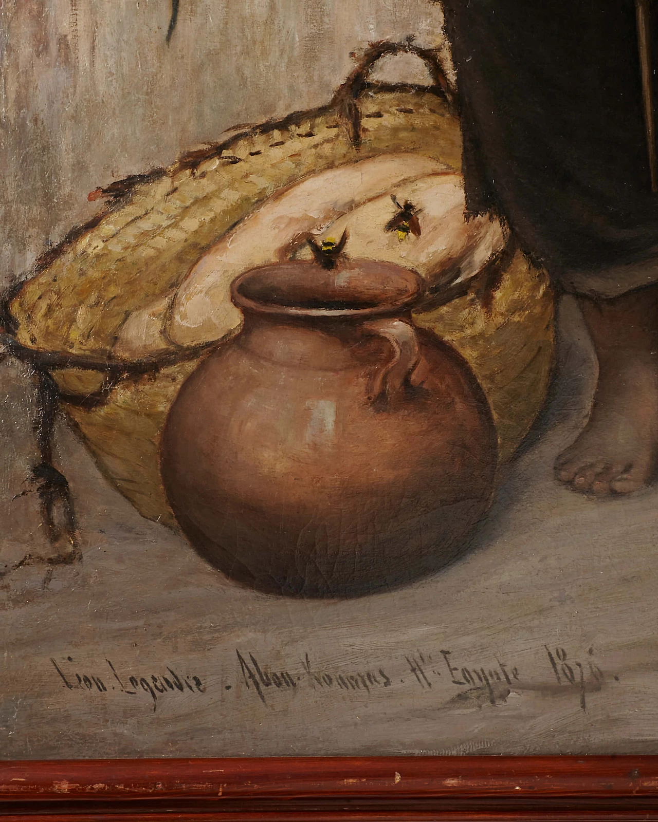 Dipinto ad olio con ragazzo di Abou Kongras, 1867 1249866