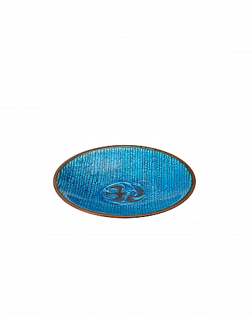 Bronze enameled saucer by Fondere Del Campo, 1950s