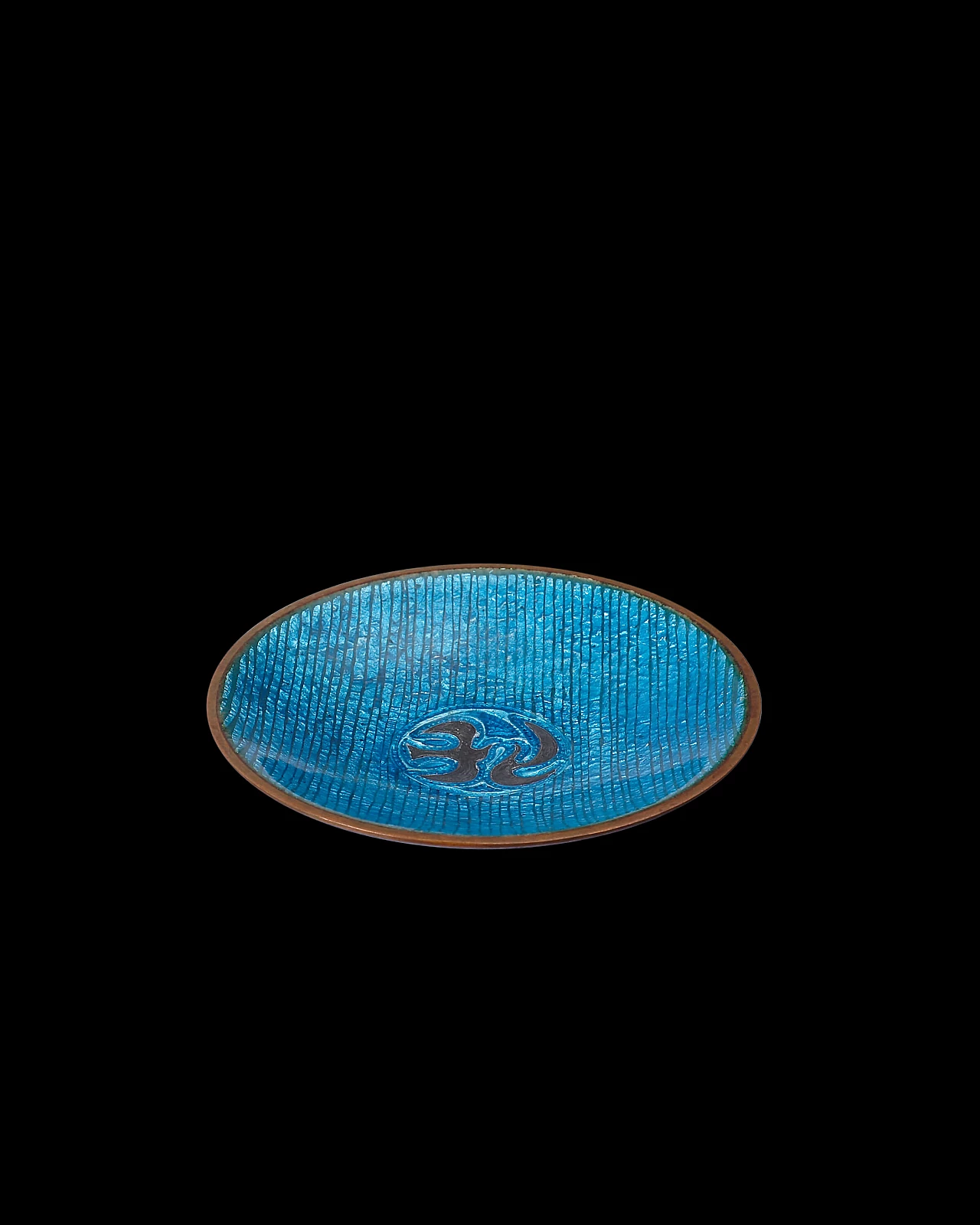 Bronze enameled saucer by Fondere Del Campo, 1950s 1249905