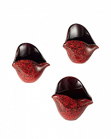 3 Conchiglie in vetro di Murano di Archimede Seguso