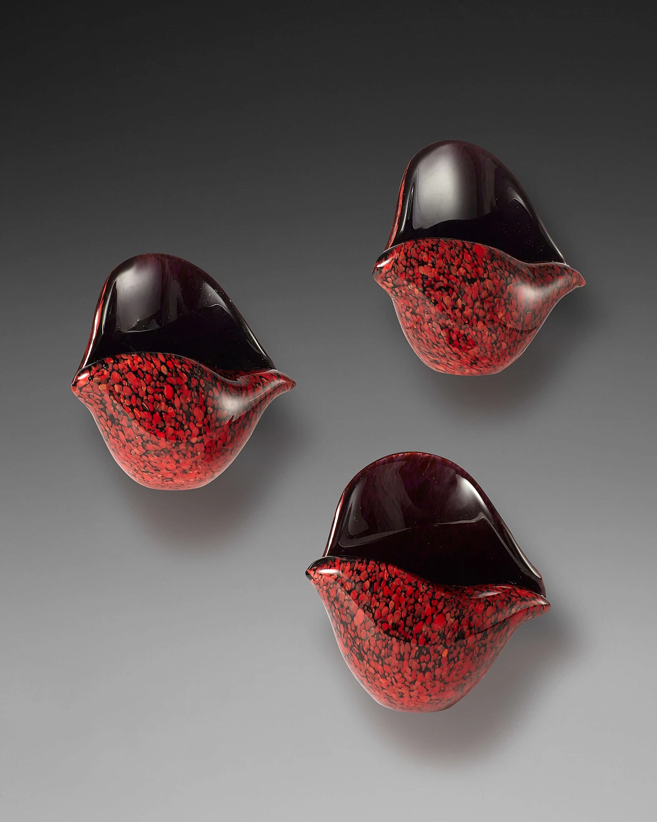 3 Murano glass shells by Archimede Seguso 1250094