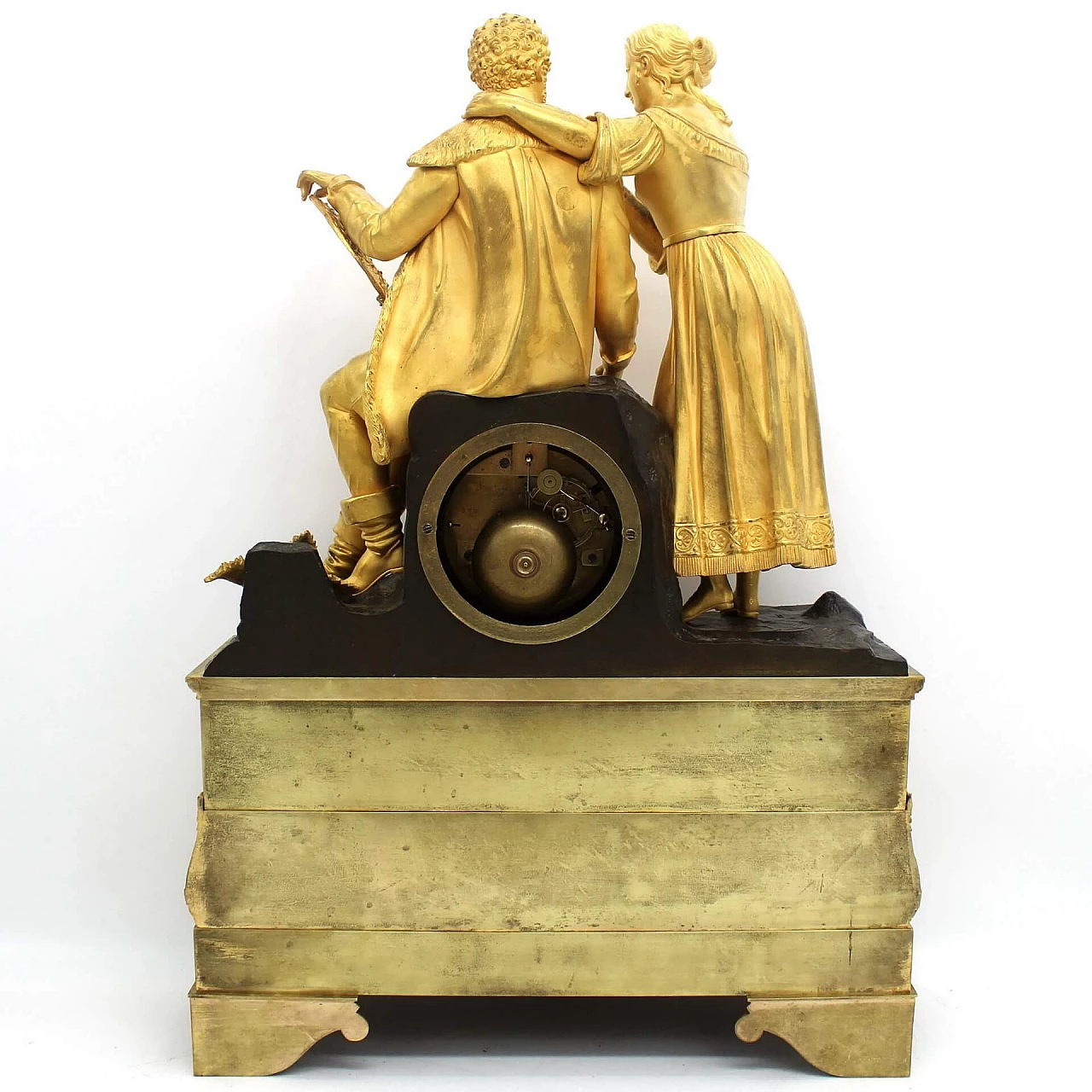 Orologio Carlo X Restaurazione in bronzo dorato, '800 1250137