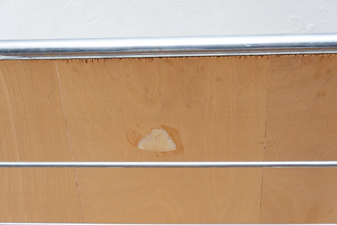 Bauhaus style coffee table in chrome and oak, 30s 1251041