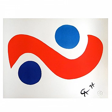 Alexander Calder's Skybird lithograph for Braniff Airlines, 1974