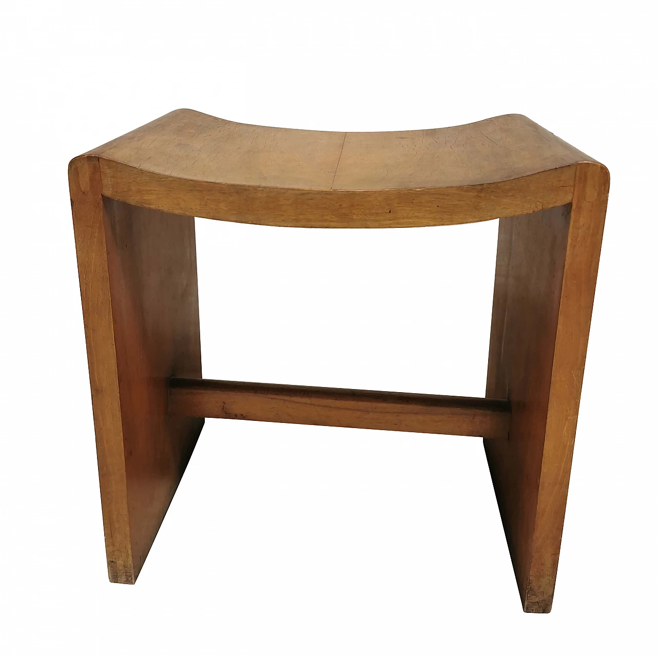 Sgabello poggiapiedi Art Déco in legno, anni '30 1251148