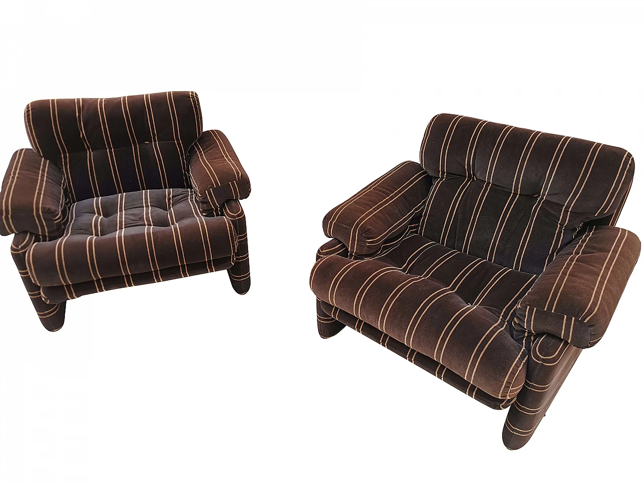 Pair of Coronado armchairs by Tobia Scarpa for B&B Italia, 70s 1251157