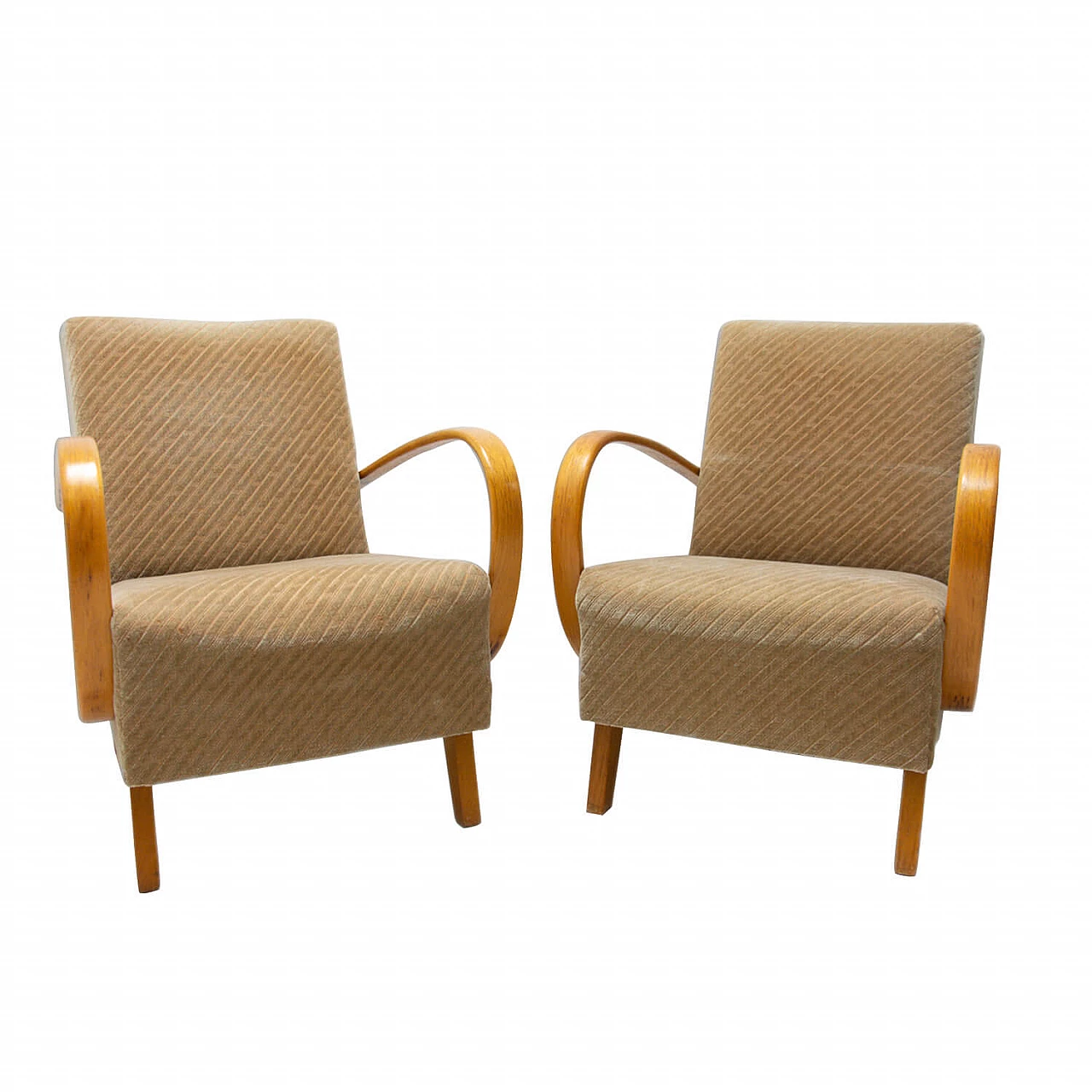 Bentwood armchairs by Jindřich Halabala for Up Závody, 50s 1251188