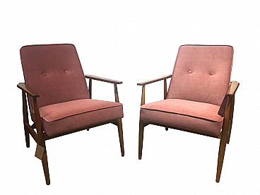 Pair of scandinavian armchairs, 60s